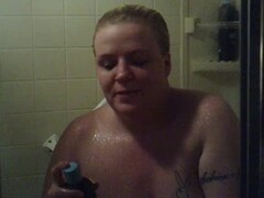 Showering with toys and cock Thumb