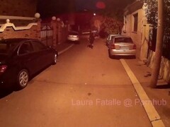 Naughty public pissing and smoking cigar - Laura Fatalle Thumb