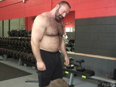 Daddy Bear Helps Twink with Workout Injury Thumb