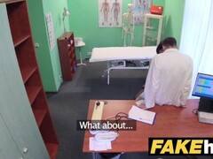 Fake Hospital Czech doctor cums over horny cheating wifes tight pussy Thumb