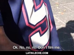 LatinLeche - Sexy straight teen sucks and fucks stranger on camera for money Thumb