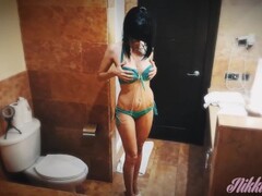 BABE with cum on her tits gets fucked in a jacuzzi and swallow his 2nd load Thumb