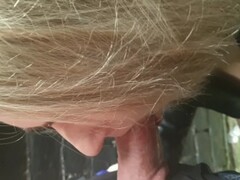 Fucked wife at work in an alleyway + Oral creampie Thumb
