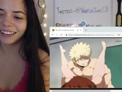 Camgirl Reacting to Hentai - Bad Porn Ep 6 Thumb