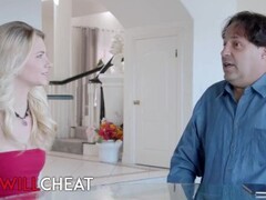 She Will Cheat - Trophy wife Riley Star cucks her beta husband while he watches Thumb