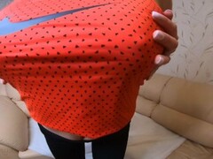 Sporty bitch Sonya does anal exercises in leggins with her boyfriend Thumb