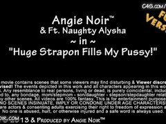 Huge strapon for mother Angie Noir Thumb