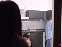 18videoz - Li Loo - Asian teen kitchen double-fuck Thumb