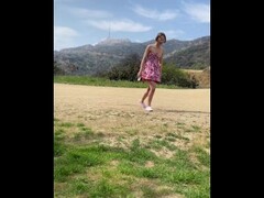 Brunette Teen Babe Natalie Porkman Public Sex at Hollywood Sign Hike Thumb