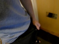 SUPER CLOSE TO GET CAUGHT!! JERK-OFF IN STAIRCASE/STAIRWELL. TWO HUGE LOADS Thumb