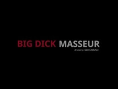 ExtraBigDicks - Inked Masseuse With Large Cock Fucks Latin Hunk Thumb