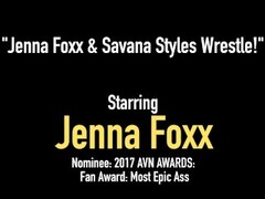 Cat Fighting Cuties Jenna Foxx & Savana Styles Eat That Sweaty Wet Pussy! Thumb
