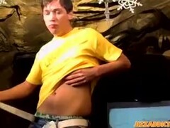 Horny twinks swap sloppy blowjobs ending with jizz in mouth Thumb