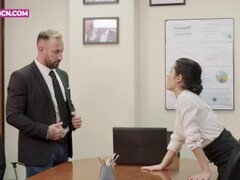 COCK ADDICTION 4K Seducing the young big dick office intern (for woman) Tommy Cabrio hot guy straigh Thumb