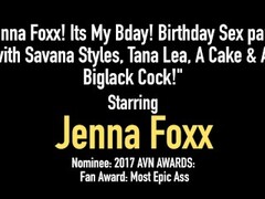 Cute Jenna Foxx Gets Big Cock Surprise With Savana Styles Tana Lea & A Cake Thumb
