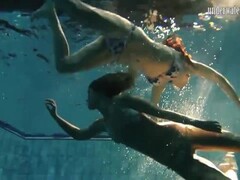 Hot erotic swimming pool poses Thumb