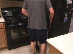 Slut Milf Mom Gets Pussy & Butt Fucked By Son Ending With Facial In The Kitchen Lourdes Noir Thumb