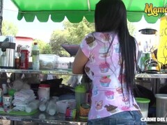 CarneDelMercado - Sara Restrepo Slutty Colombian Brunette Bounces On Cock On Her First Porn Scene Thumb