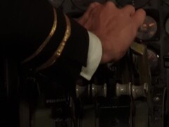 Pilot Fucks with Stewardess in Airplane Cockpit Thumb