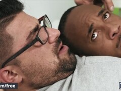 Mencom - Hot Black Guy Trent King Gets His Ass Pounded By Ryan Bones Thumb