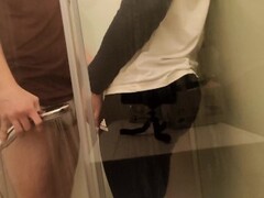 Sex in shower with clothes on. Leggings Adidas. Wetlook. Thumb