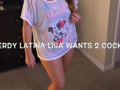 4k nerdy Latina Lisa wants 2 cocks in her pussy Thumb