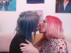 Pinkhair cutie Alice played with Zori and got fucked hard Thumb
