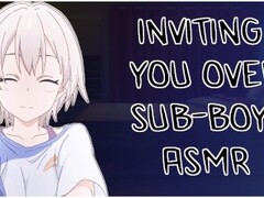 INVITING YOU OVER TO MY PLACE AFTER YOU STARED AT ME IN CLASS - SUB-BOY ASMR Roleplay Thumb