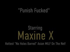 Hot Oriental Mom Maxine X Gets A Big Fat Angry Cock In Her Pink Holes! Thumb