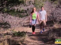 Publichandjobs - Kierra Wilde Jerks Cock During Outdoor Hike Thumb